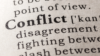 Excerpt from a book in which conflict is defined